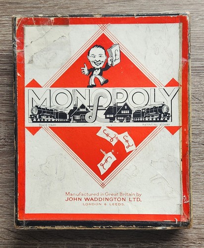 Vintage 1936 monopoly game - monopoly,