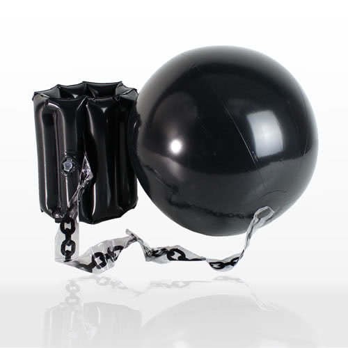 Inflatable ball with chain - inflatable,