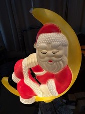 Vintage Santa on Moon Blow