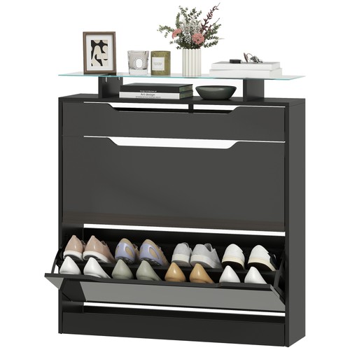 Homcom shoe cabinet with - shoe,