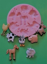 FARM ANIMALS SILICONE MOULD