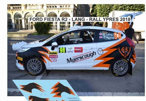 Ford fiesta r2 rally - 1/43,