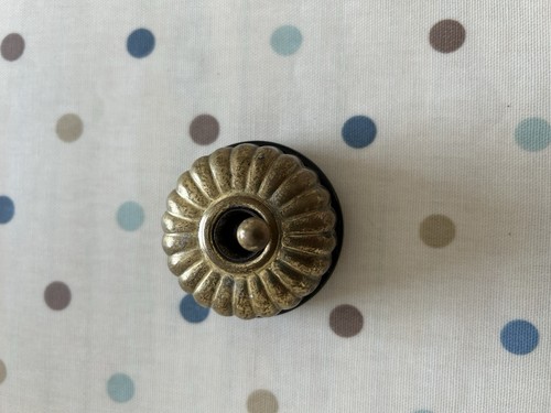 Vintage black ceramic brass - vintage,