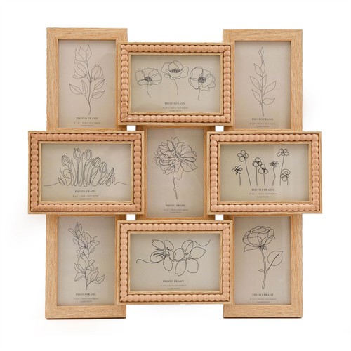 Beaded picture frame 9 multi - beaded,