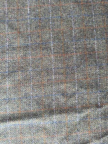 Green harris tweed fabric - harris,
