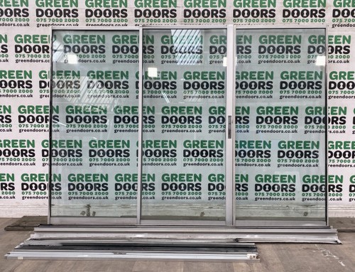 Used aluminium patio doors - used,