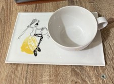 Original Kathy Rondel for Jersey Pottery Lemon Cup & Cake Sandwich Saucer Plate