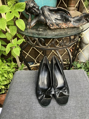 Roland carter black suede - suede, peep