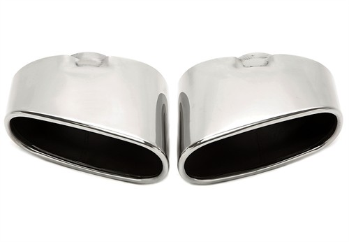 Screw oval exhaust tips 140 - screw-on,