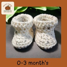 Tweed sandy white Crochet Baby