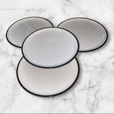 Denby Everyday Black Pepper 4x Dinner Plates 10.5” First Quality Excellent