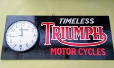 Triumph Motorcycle Sign Wall