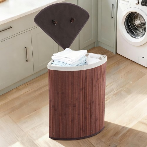 Folding bamboo laundry - bamboo,
