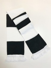 Fan Football Supporter, Black White Bar Scarf- Fulham FC