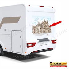Sticker for Camper Monument Dome Adria Noah's Mobilvetta Mc Louis Etc. Mod Milan