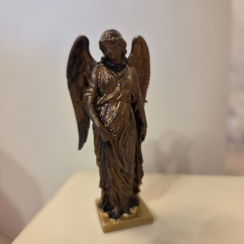 Bronze miniature angel - bronze,