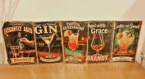 New metal tin - metal, cocktail