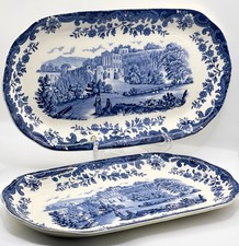 Palissy Ceramic / Avon Scenes / 2 x Platters 27cm x 14cm  / Vintage / VGC