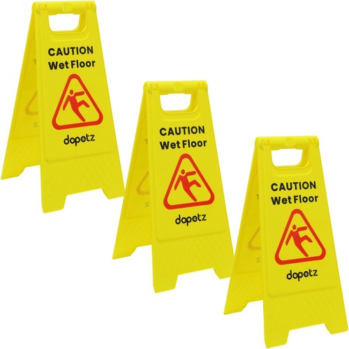 Caution wet floor - sign, a