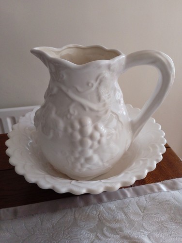 Vintage ceramic pitcher - vintage,