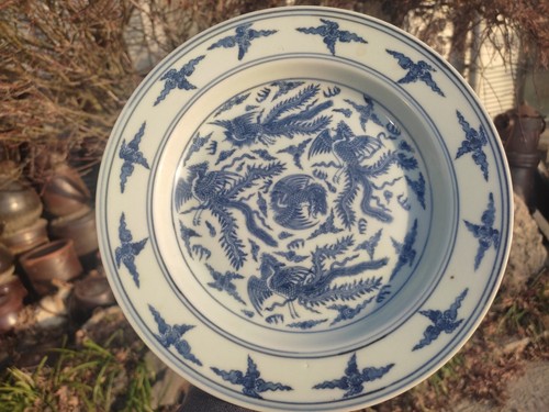 Chinese porcelain blue and - chinese,