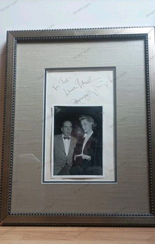 Signed humphrey bogart lauren - signed,