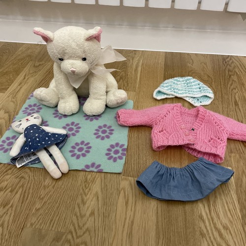 Cat plush fabric eyes and - cat,