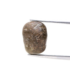 8.28ct natural loose diamond irregular raw chocolaty gray brown color i3 clarity