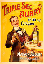 Alcohol Triple sec Maison Allary Drink Pub Bar Deco  Poster Print