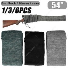 GunTuff Silicone Treated Gun Sock Rifle Airgun Shotgun 54" Case Black Green Grey