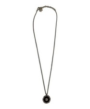 VERSACE                    necklace Silver x Black 1008781