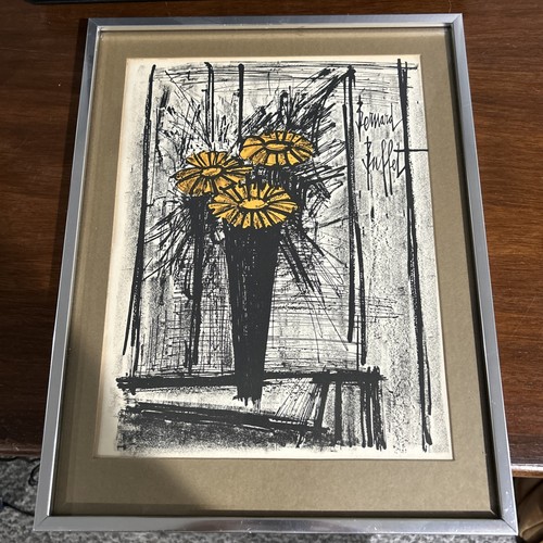 Vtg bernard buffet flowers - vtg,