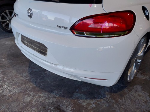 Rear bumper white - rear,