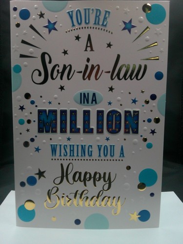 Son law birthday - in, card