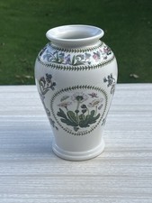 Vintage 1991 Portmeirion Variations Botanic Garden 6.5” Vase Daisy & Viola