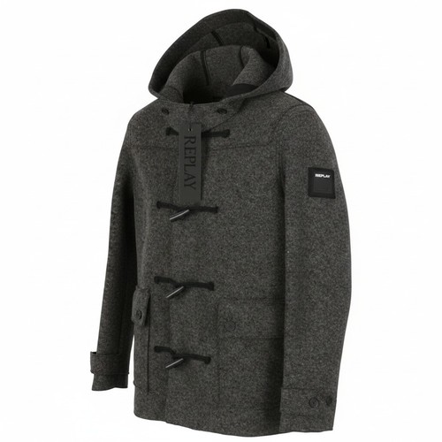 Replay men coat - replay, grey