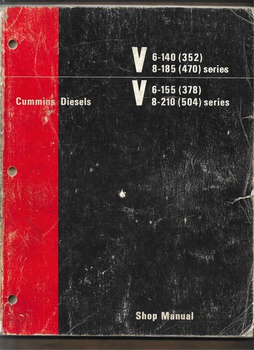 Cummins diesel shop manual - diesel,