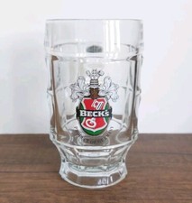 Becks Beer Half Pint Glass Tankard Vintage Lager Vier 0.25L stein man cave shed
