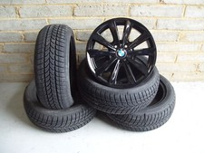 BMW 17" 5 Series F10 F11 6 Series Black Genuine 236 Alloy Wheels & Winter Tyres
