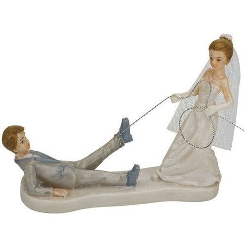 Shiny resin comical bride - shiny,