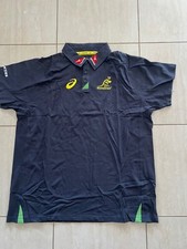 wallabies men's adult rugby media polo shirt (sizes)
