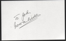 Norman Wisdom comedy authentic signed autograph signature COA UACC
