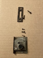 Antique Cincinnati Time Recorder Punch Clock Door Lock Hardware No Key To Restor