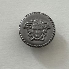 ORIGINAL VERSACE Silver MEDUSA Head BUTTON 1.5cm For Jeans