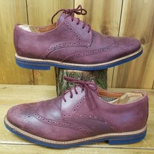 Dubarry Freedom Red Leather Lace Up Brogue Oxford Shoes Mens UK 10 EU44