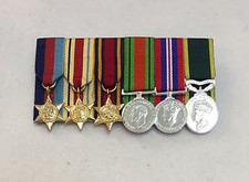 Mounted WW2 Mini Medals, 1939