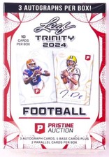 2024 Leaf Trinity Football x Pristine Exclusive Box | 3 Autographs Per Box
