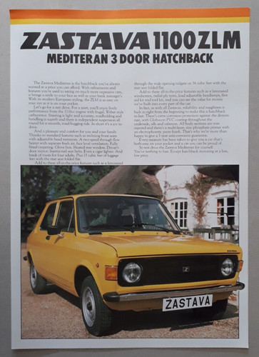 Zastava 1100 zlm mediteran - zastava,