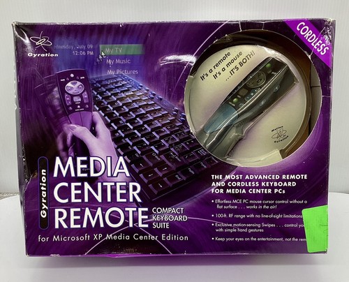 Gyration media center remote - media,