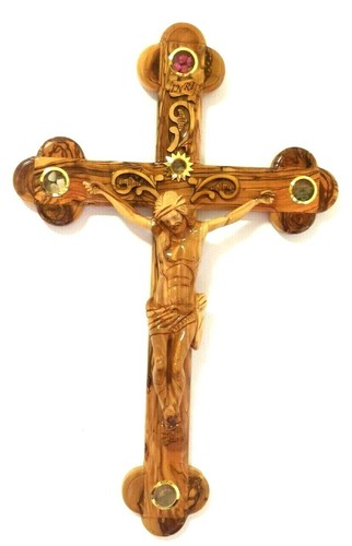 Large olive wood - large, cross